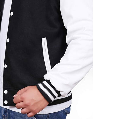 VARSITY BOMBER Letterman High Quality Wool & Real Cowhide Leather Sleeves Jacket