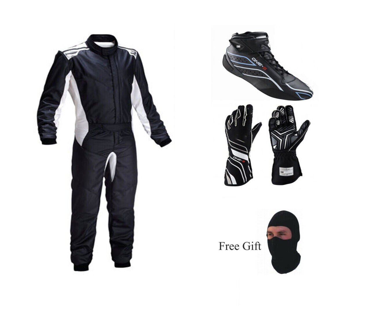 LEVEL 2 APPROVED GO KART RACING SUIT WITH MATCHING SHOES & GLOVES