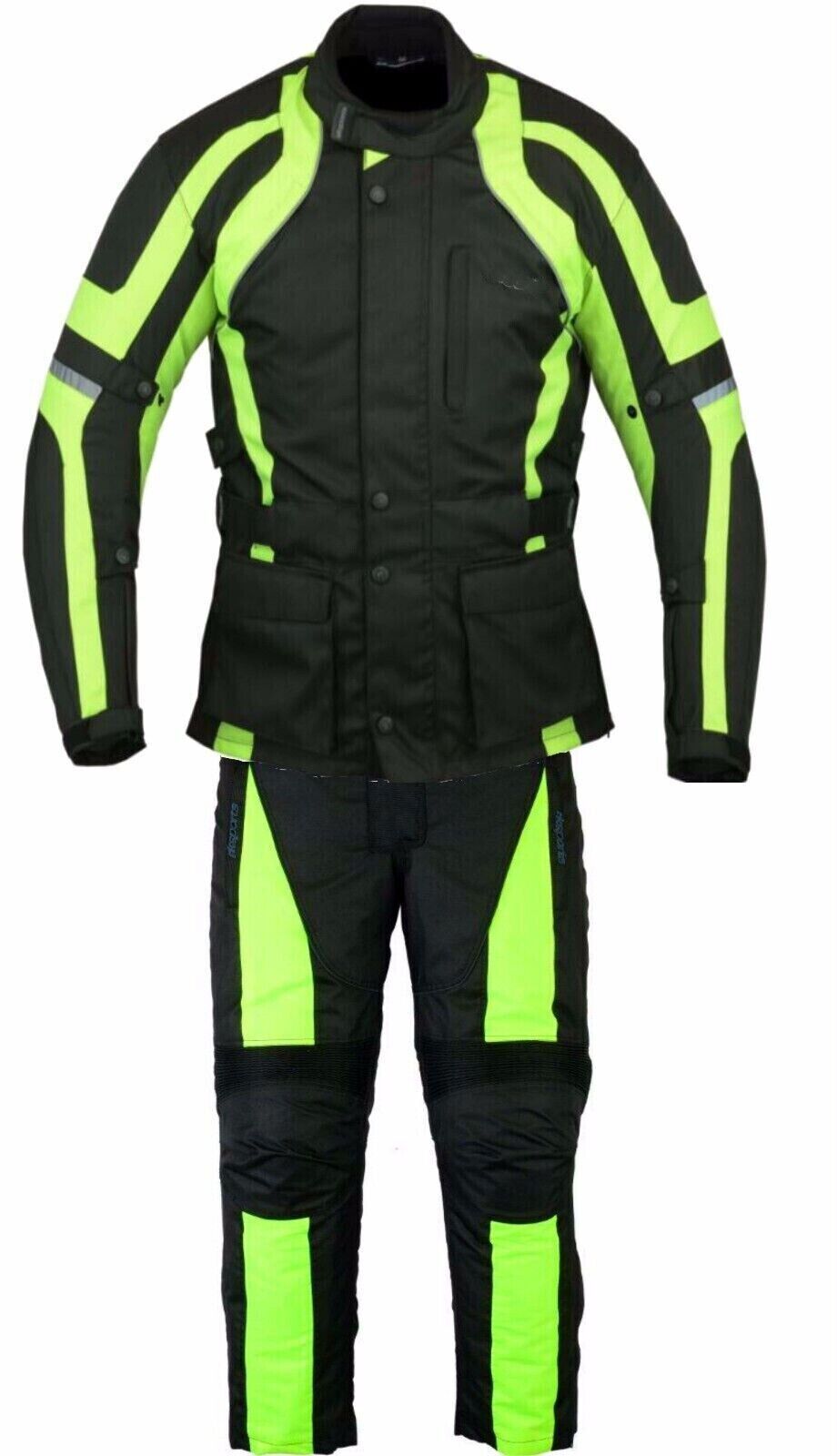 Motorcycle Jacket Mens Motorbike Racing Armoured Suits Waterproof Jackets & Pant