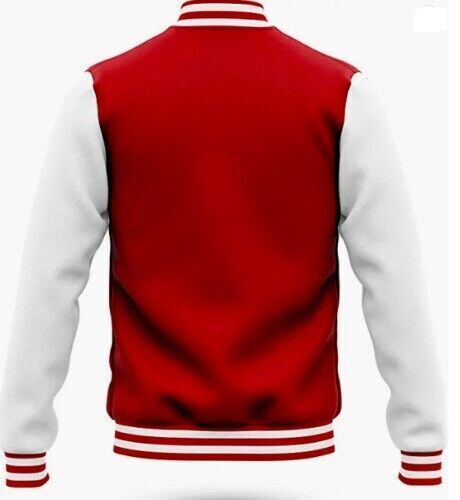 VARSITY BOMBER Letterman High Quality Wool & Real Cowhide Leather Sleeves Jacket