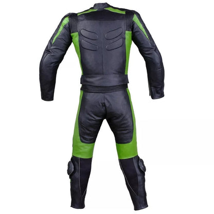 Real Cowhide Leather Motorcycle Biker Suit Motorbike Racing Protective Suit